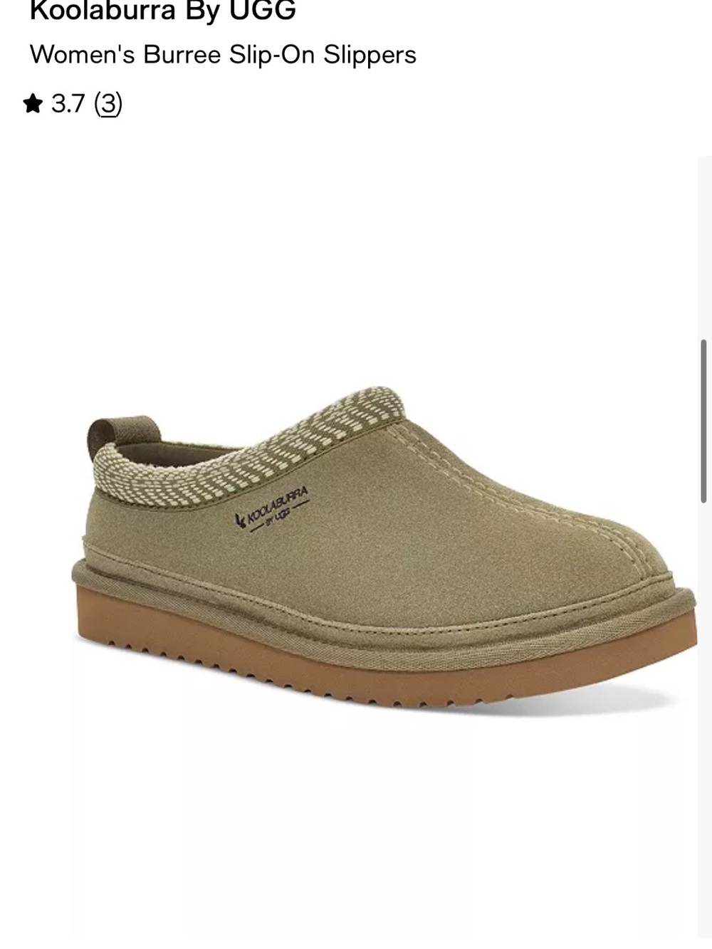 Koolaburra by UGG lime wash slip on slippers size 5